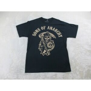 Sons Of Anarchy Shirt Mens Large Black Grim Reaper Television Series